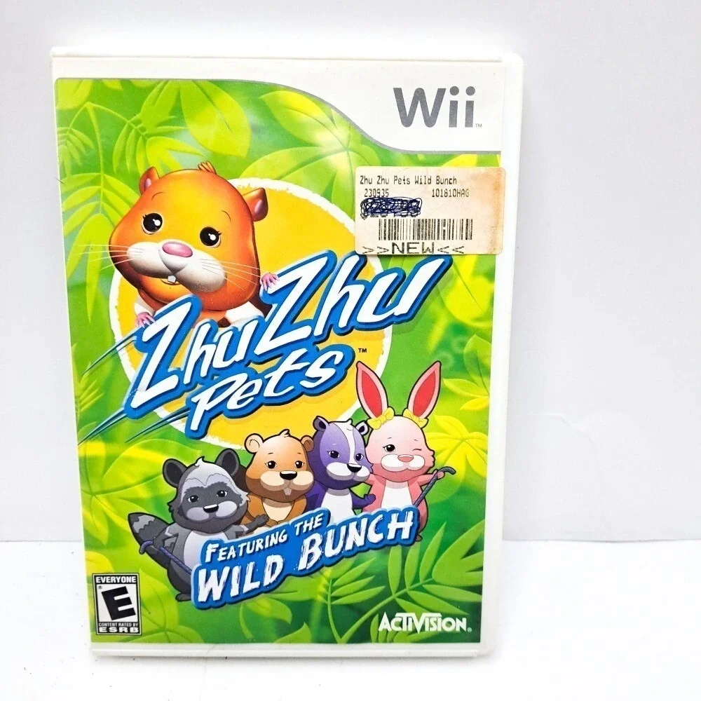 Zhu Zhu Pets Featuring the Wild Bunch Nintendo Wii Activision‎ Family Kids Game